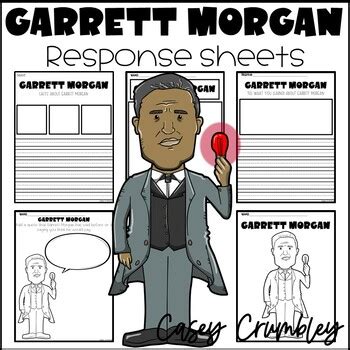 Garrett Morgan Black History Response Writing Coloring Drawing Sheets