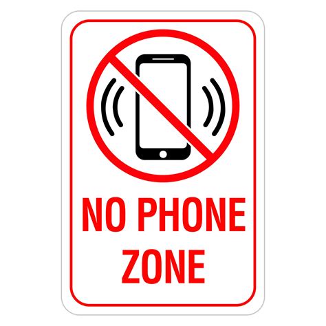 Printable No Cell Phone Sign