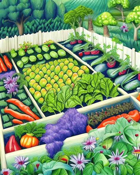 Vegetable Garden Drawing