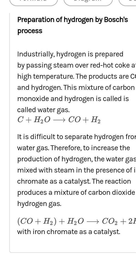 B. Arrange the steps of industrial method of preparation of hydrogen by ...