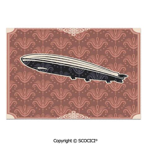 Place Mats Set of 6 Personalized Printed Non-Slip Table Mats Vintage ...
