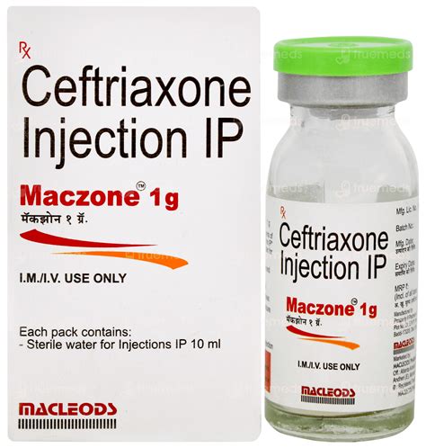 Maczone 1000 Mg Injection: Uses, Side Effects, Price & Substitutes