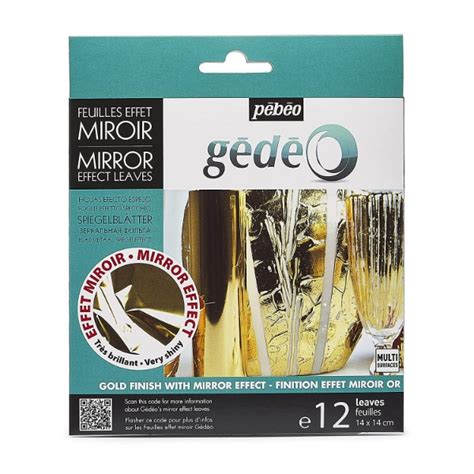 htconline.in| Pebeo Gede Mirror Effect Leaves Gold Pack of 12 ...