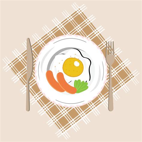 frito huevo en plato desde encima vector gráficos, varios huevos ...