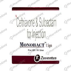 Cefbact S 1.5gm Dry Vial Of 1 Powder For Injection: Uses, Side Effects ...