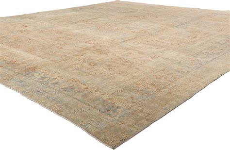 13 x 14 Antique Persian Khorassan Rug 52678