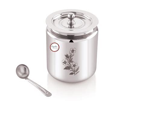 Buy Opullo Mother's Choice Stainless Steel Ghee Pot with Spoon ...