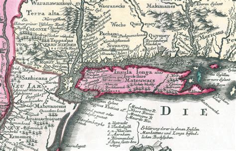 Map Long Island (Insula Longa) - 1673