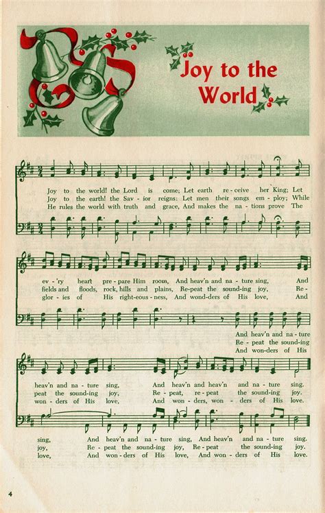 Free printable vintage christmas sheet music hymns – Artofit