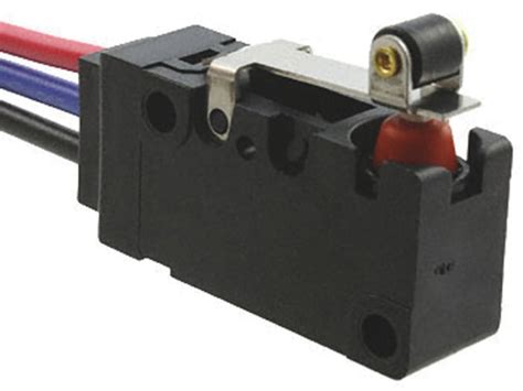 D2SW-P01L2M Omron | Omron Roller Lever Micro Switch, Pre-wired Terminal ...