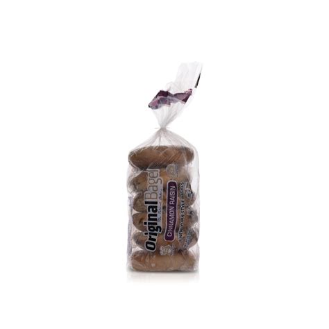 Original Bagel Cinnamon Raisin New York Style Bagels 6 Pack 680g ...