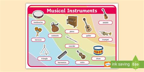 Musical Instruments with Names 的图像结果
