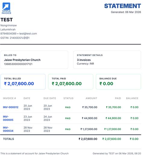 Simple Invoice - Professional Invoicing Made Easy
