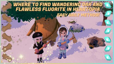 Where to Find Wandering Oak and Fluorite in Heartopia - Video Guide - Kongbakpao
