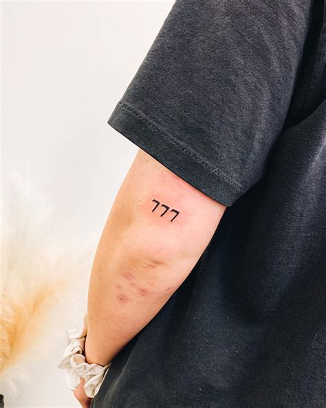 21 Aesthetic 777 Tattoo - Page 2 of 4 - Small Tattoos & Ideas