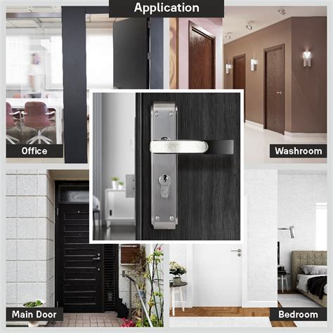 YECM-603-8P-TT-SS/CP Mortise Door Handle set with lock body and Key cy ...