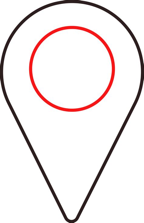 Map Pin Outline PNG 的图像结果