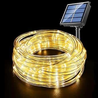 LITVERSE Solar Rope Lights Solar Powered String Lights 79 FT 240 LEDs 8 ...