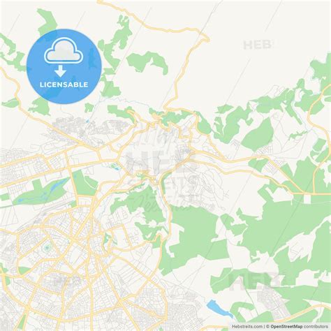 Printable Street Map Of Fes Al Bali, Morocco – HEBSTREITS