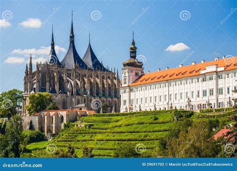 Church of Saint Barbara in Kutna Hora, Czech Republic. UNESCO Stock ...