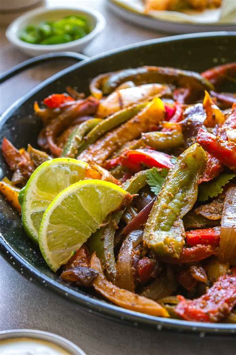 15-minute Fajita Veggies Recipe - The Fiery Vegetarian