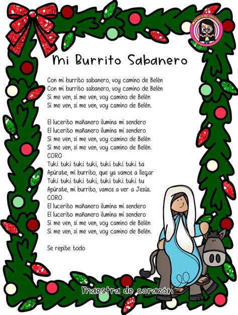 Pin de Ileana Rosales en Educación | Cancionero navideño, Villancicos ...