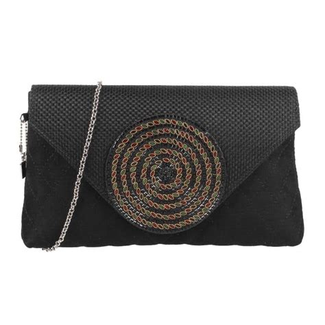 Buy Cheemo Women Black Envelope Clutch Online | SKU: 77-105-11-10 ...
