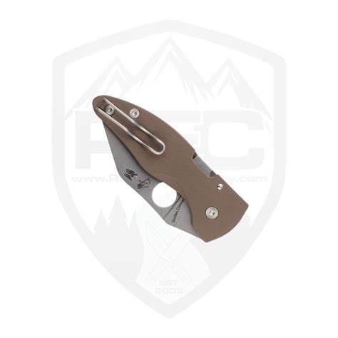 Spyderco MicroJimbo | CPM 15V Sprint Run Brown G10
