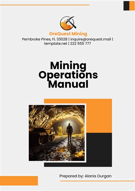 Free Machine Operations Manual Template to Edit Online