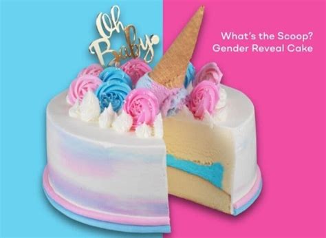 Frozen Gender-Reveal Cakes : What’s the Scoop? Gender Reveal Cake