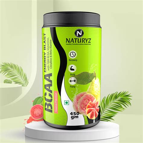 Buy BCAA Energy Guava Flavour Workout Supplement | Naturyz