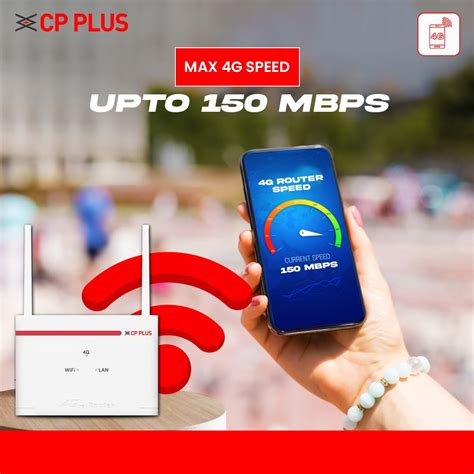 CP Plus 4G SIM Card Wi-Fi Router with High Speed 4G Internet & Wider Wi ...