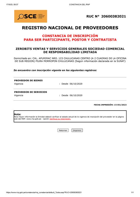 Constancia DEL RNP - Información - 17/3/23, 09:37 CONSTANCIA DEL RNP ...