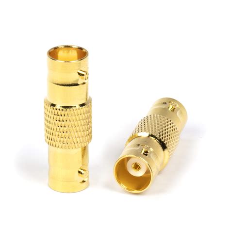 Buy Gold BNC Connectors, Female to Female Coupler - 4 Pack - (Barrel ...