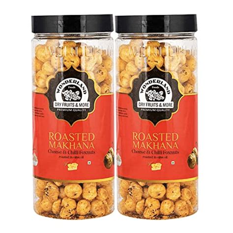 WONDERLAND FOODS Roasted & Flavoured Cheese-Chilli Makhana (Foxnut ...