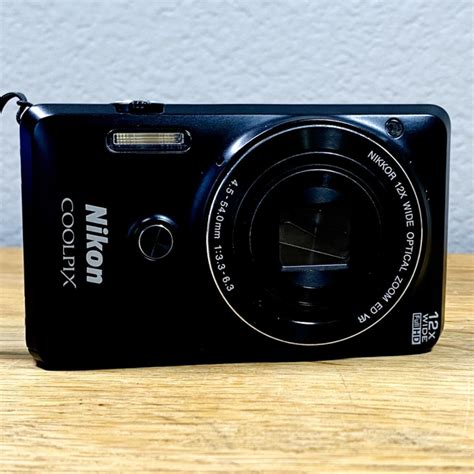 Nikon COOLPIX S6900 Digital Camera Black 16MP 12x Zoom - Depop