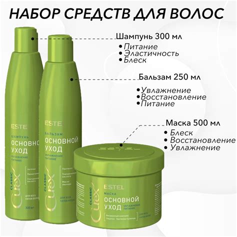 Estel Косметический набор для волос, 1050 мл - купить с доставкой по ...