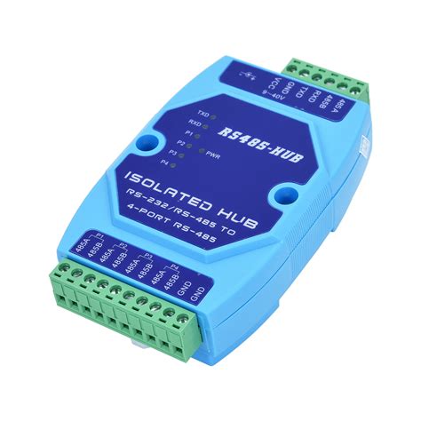 Buy RS232 RS485 to 4 Ports RS485 Repeater Optical Isolator Industrial ...
