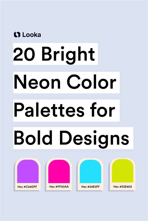 20 bright neon color palettes for striking designs – Artofit