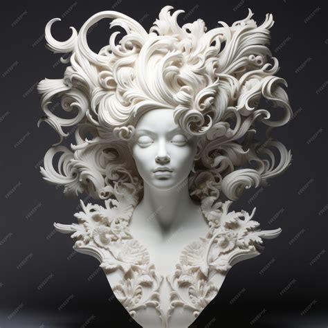Premium Photo | Elegant Woman 3d Printed Sculpture By Lisa Edwards Art