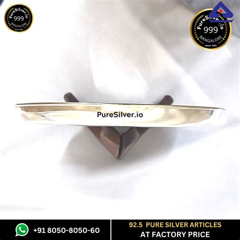 Pure Silver Plate - Nasta Silver Thali (6 to 12 inches / 100 gms to 630 ...