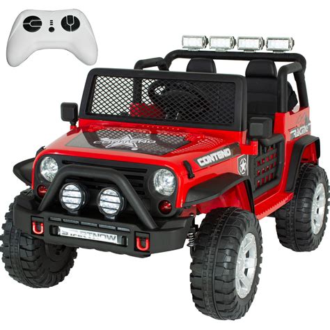 Jeep eléctrico montable Little Monkey Todo Terreno Rojo para niños de 3 ...