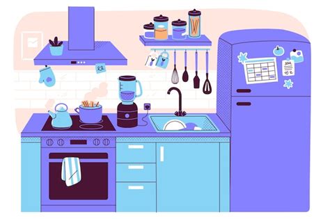 Kitchen Cartoon 的图像结果