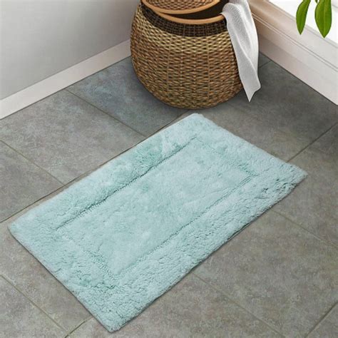 Buy Spaces Small Size Hygro Green Textured Cotton Bath Mat - 40X60Cm ...