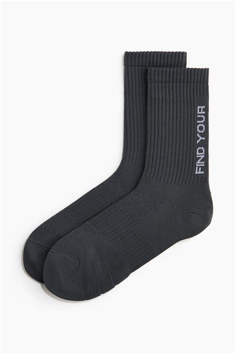 Men’s Light teal/Dark grey 3-pack sports socks with DryMove™ | H&M IN