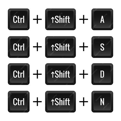 키보드 조합 Ctrl Shift 및 A S D N 핫키 제어 매크로 단축 명령 입력 입력 유형 레이아웃 컴퓨터 노트북 키 선택 ...