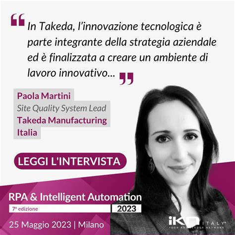 Interessante opportunità di condivisione e confronto sul tema RPA e ...