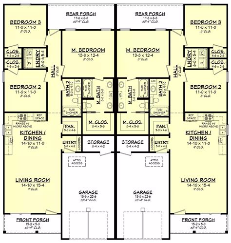 3 Bedroom Duplex Plans