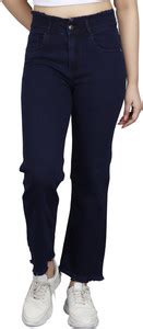 Peppy Bottoms Flared Women Dark Blue Jeans - Buy Peppy Bottoms Flared ...