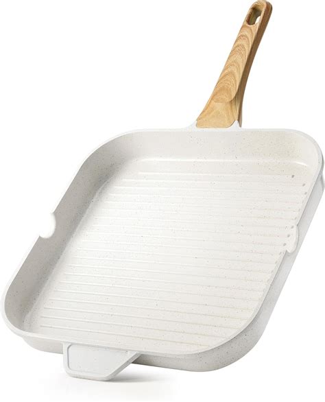 Amazon.com: SENSARTE Nonstick Ceramic Grill Pan for Stove Tops, Square ...